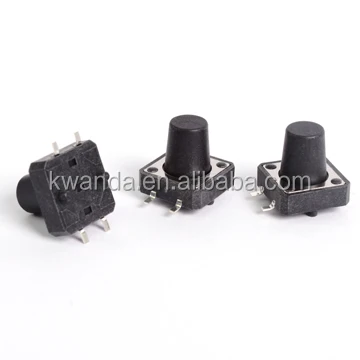 High Level Mini Momentary Surface Mount Micro Latching Push Button 12*12 Tact Switch