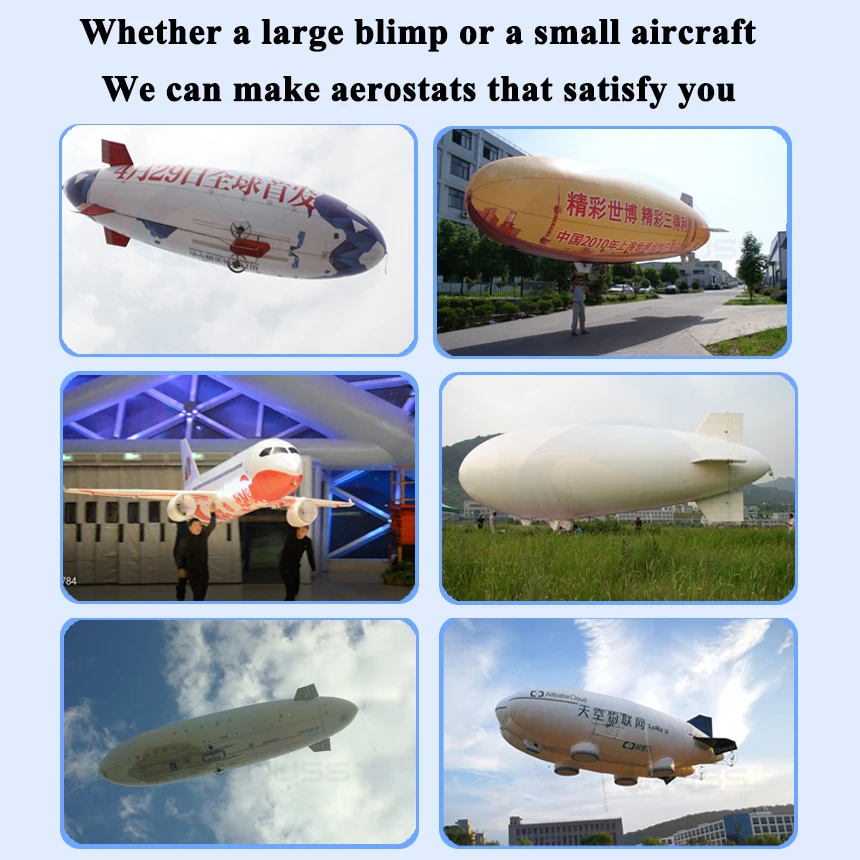PVC Advertising RC Blimp Airship: Affordable and Inflatable from China Factory