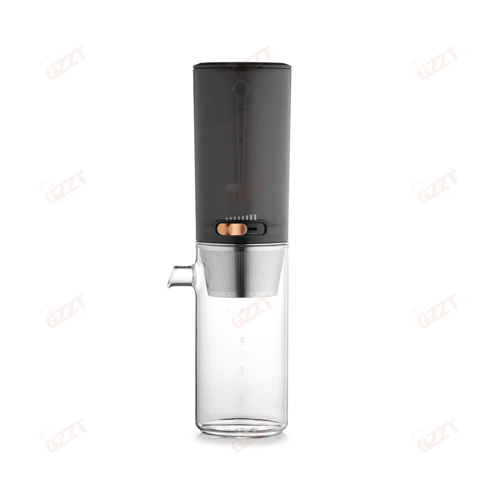 304 Stainless Steel Filter Borosilicate Glass Cold Brew Adjustable Dripper Quick Hand Brew Coffee Maker Drip Iced Coffee Maker