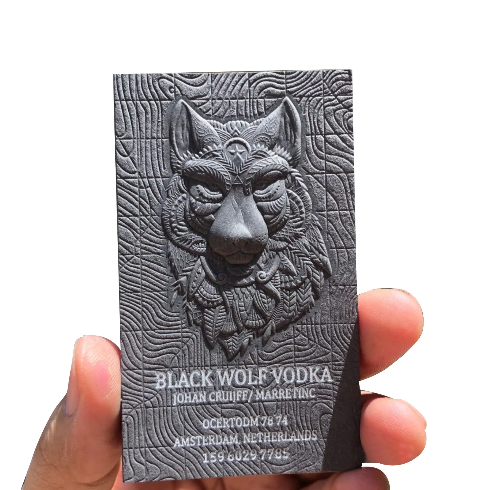 Manufacture Wholesale Name Card Custom Emboss Printing Paper 3d Embossed Business Card