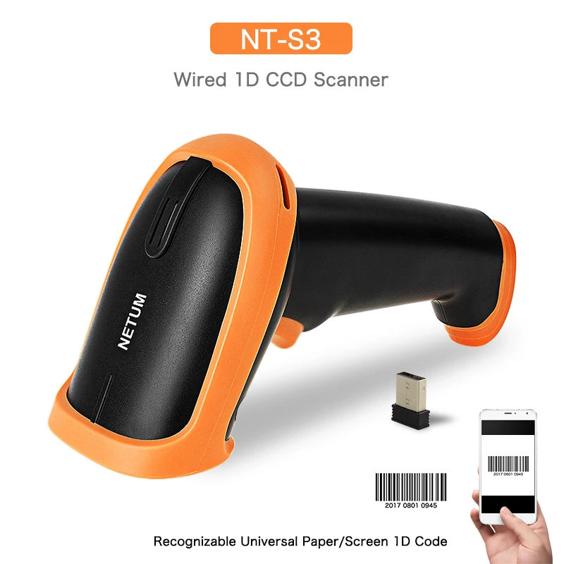 Самый дешевый 1D 2D QR-код USB проводной беспроводной ручной считыватель штрих-кода