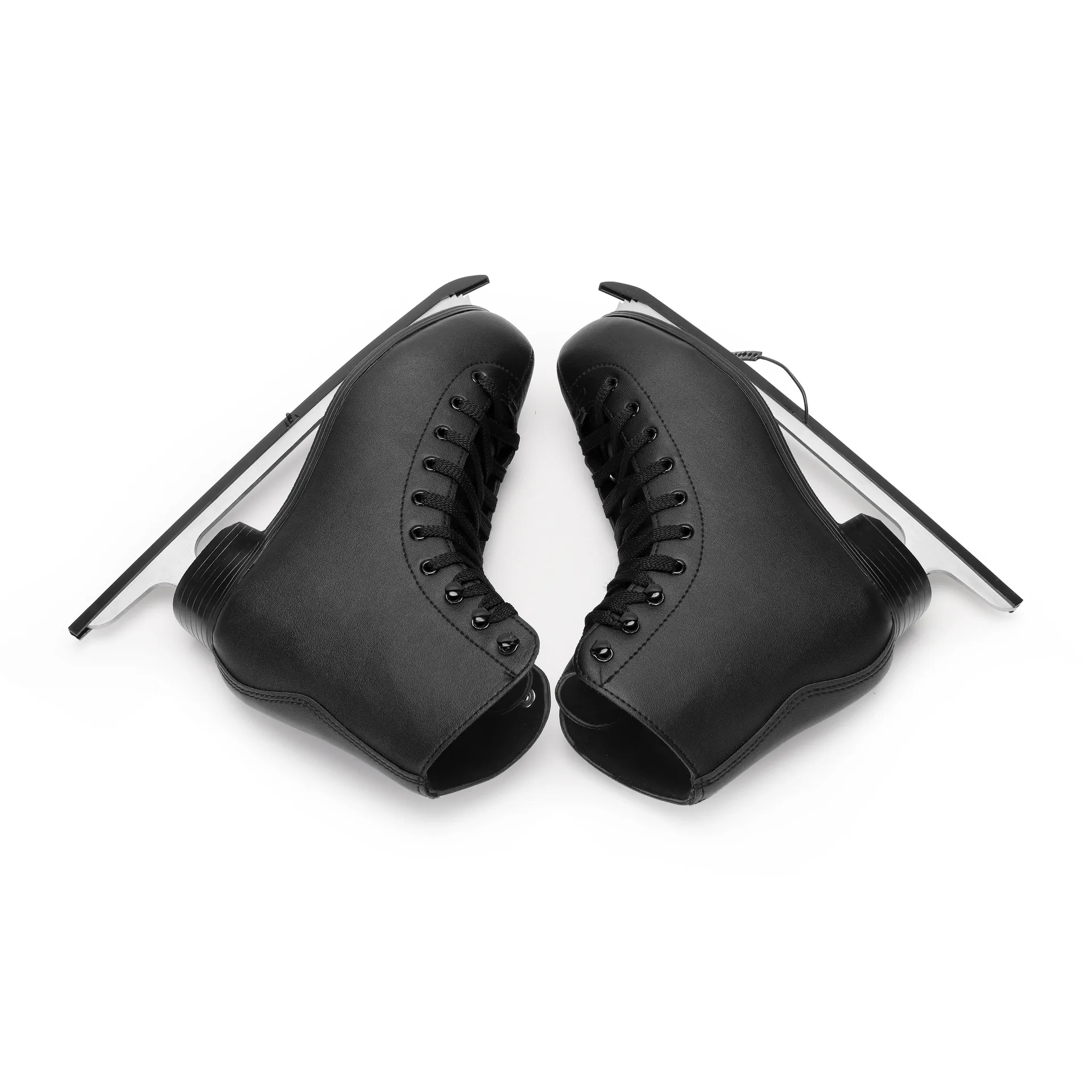 Ice hockey shoes Durable PU leather Rental  Figure Skate Skating Shoes