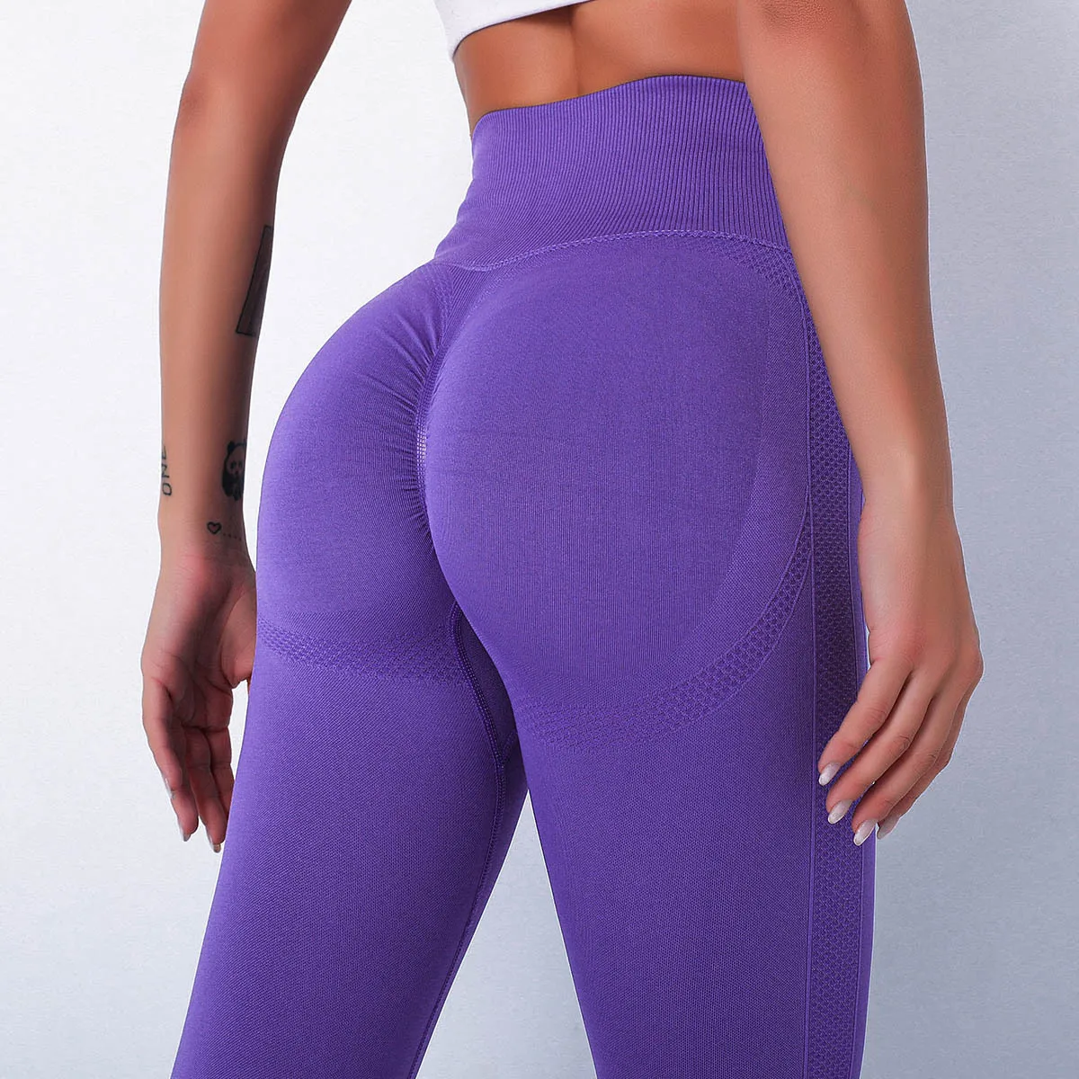 Women Scrunch Leggings Seamless High Waist Butt Lift Tight Stretch Yoga Pants
