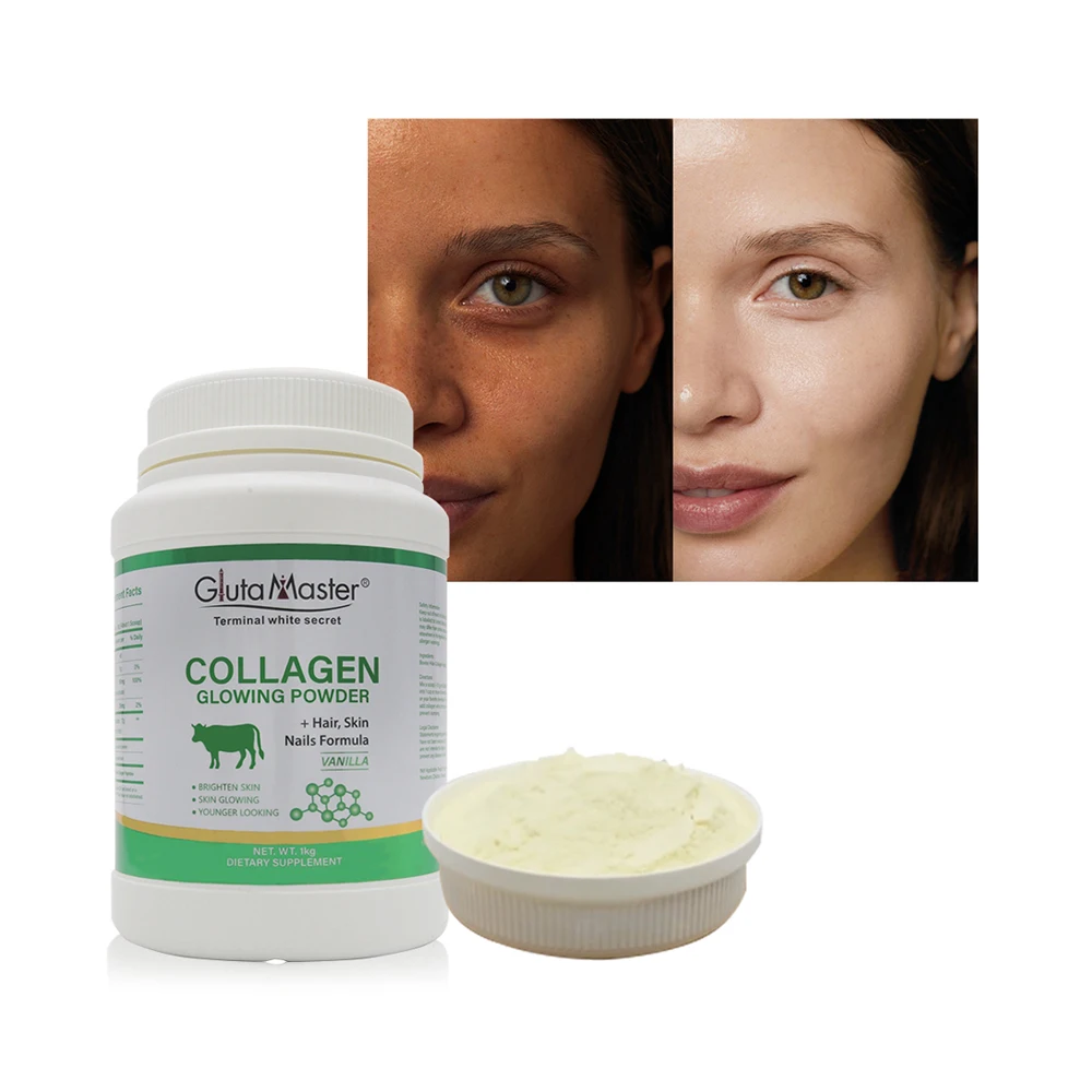 1KG Collagen Powder White Brightening Skin Glowing Dietary Supplement Hair Skin Nails Formula Collagen Powder For Skin Whitening