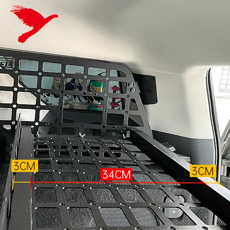 Car Accessories Rear Boot Trunk Window Luggage Storage Organizer Molle Panel Kit For GWM Tank 400 2023 2024
