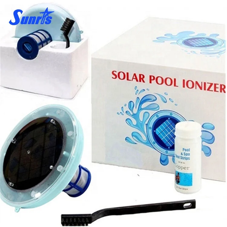 Sunray High Efficiency Chlorine Reduce Copper Portable Solar Pool Water Ionizer for Swimming Pool
