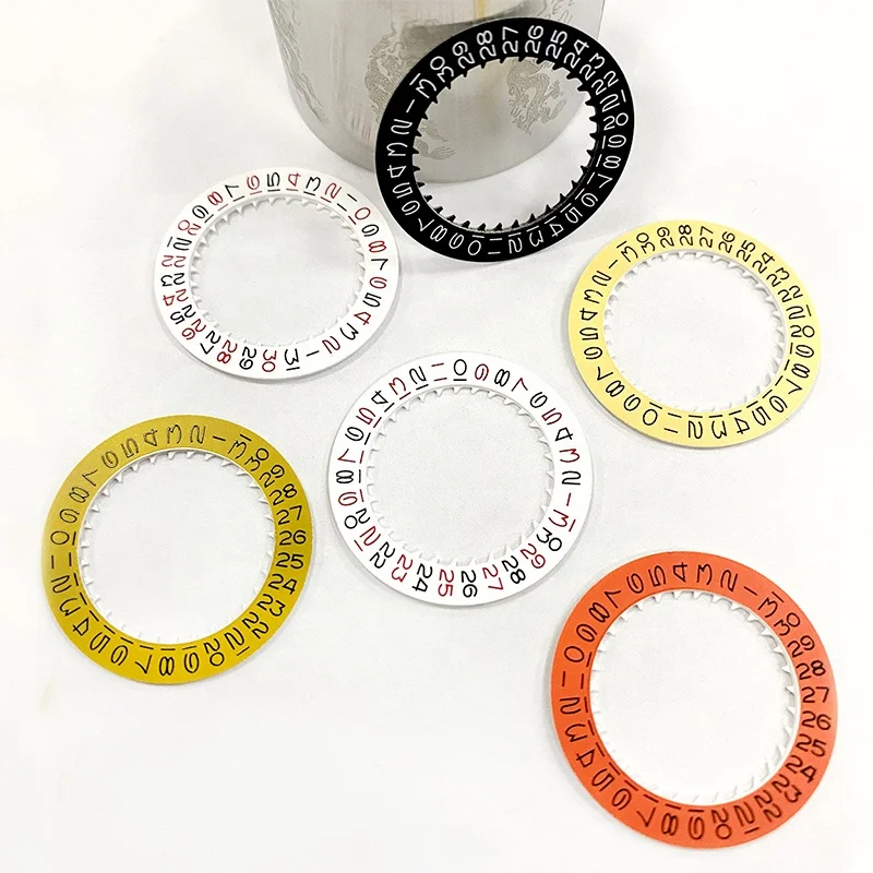 NH35 Datewheel 3H Red/orange/Black Disc Modification Replace Parts Suit for NH35A NH34 NH36 Movement 7 Colors Optional