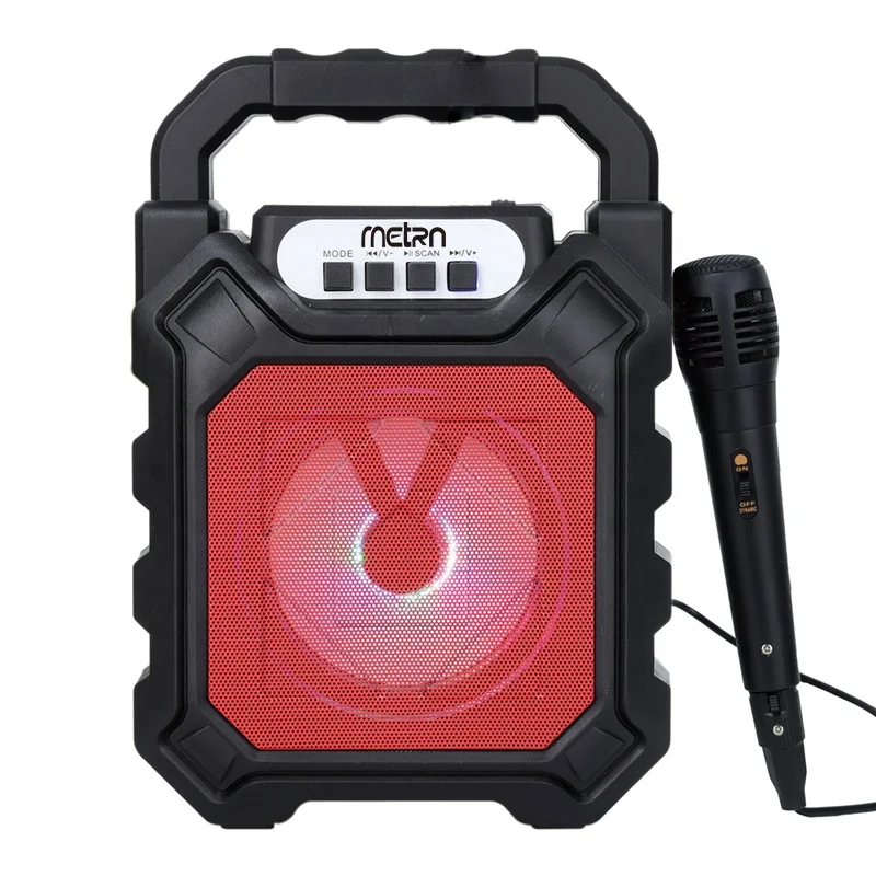Лидер продаж самый популярный беспроводной уличный мини-караоке с перезаряжаемой светодиодной подсветкой для