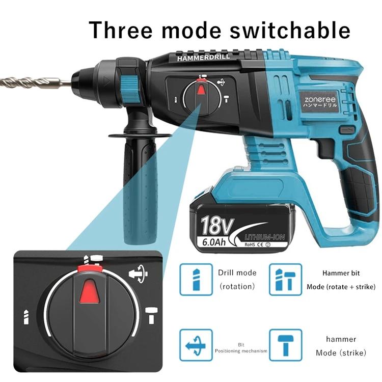 Widely Used Superior Quality Electric Handheld Hammer Percussion Drill