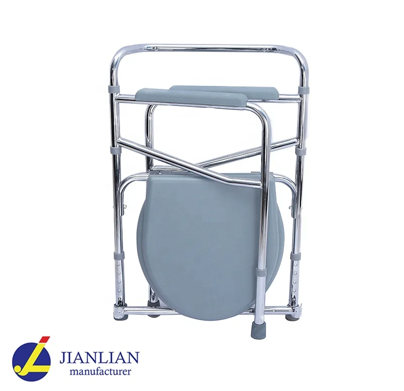 Foldable Toilet Chair Commode Seat for Elderly Pregnant Women Portable Potty Outdoor Camping