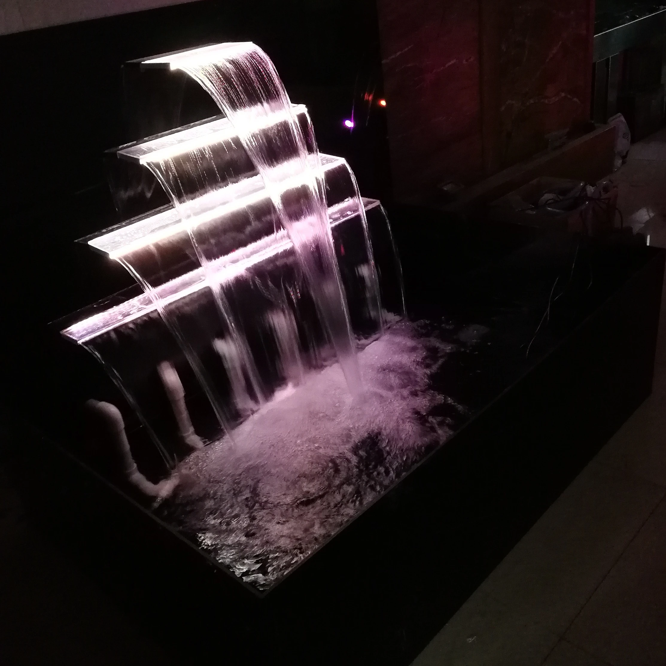 2020 New #304 #316 stainless steel cascade waterfall nozzles  for swimming pool and  pond sheer descent waterfall