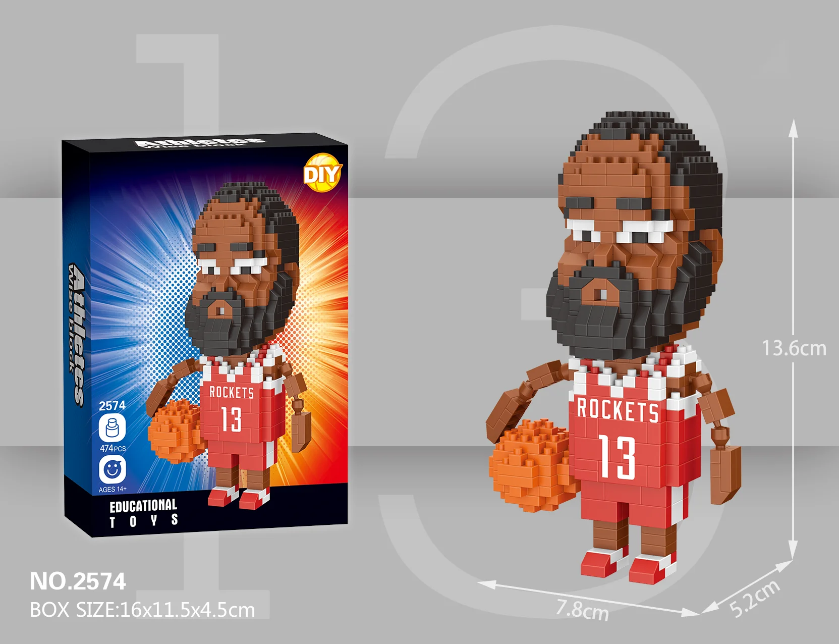 Micro Basketball Player Harden Curry James Kobe Mini Building Blocks Action Figure DIY Educational 3D Model Toys For Kids