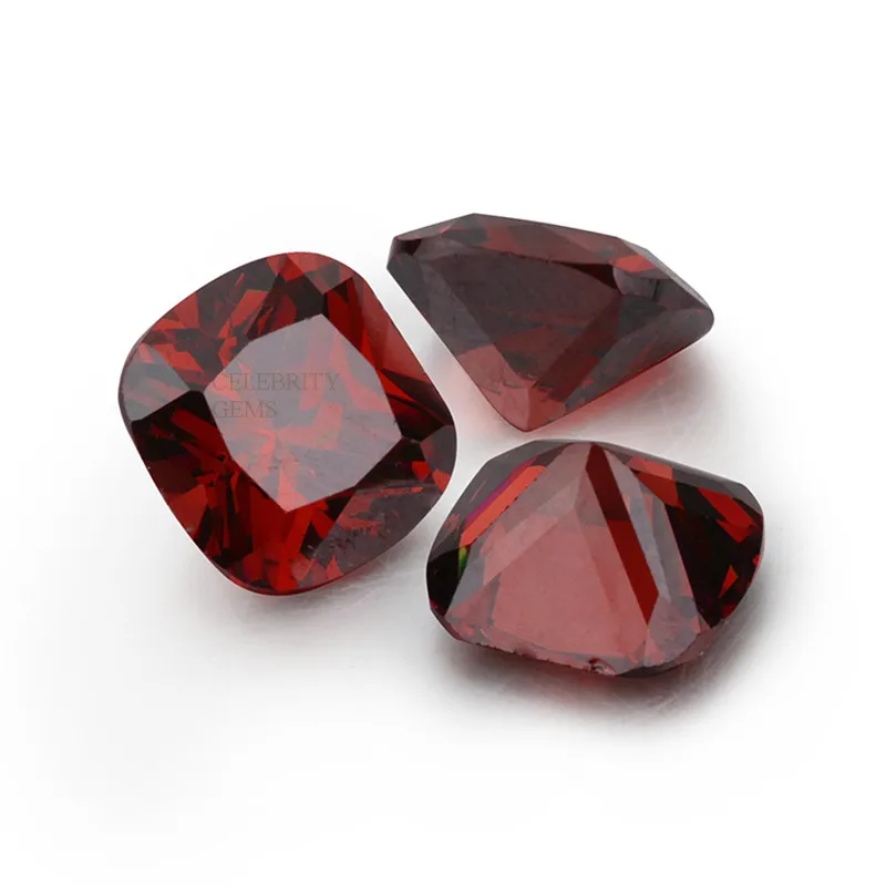 Wholesale Lowest Price Per Carat CZ Stone Peridot Cushion Cut Cubic Zirconia for Waxing Jewelry