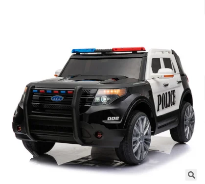 2023 New Cheap Price  Kids 12V Electric Police Ride-On SUV with RC, Lights/Sounds, AUX
