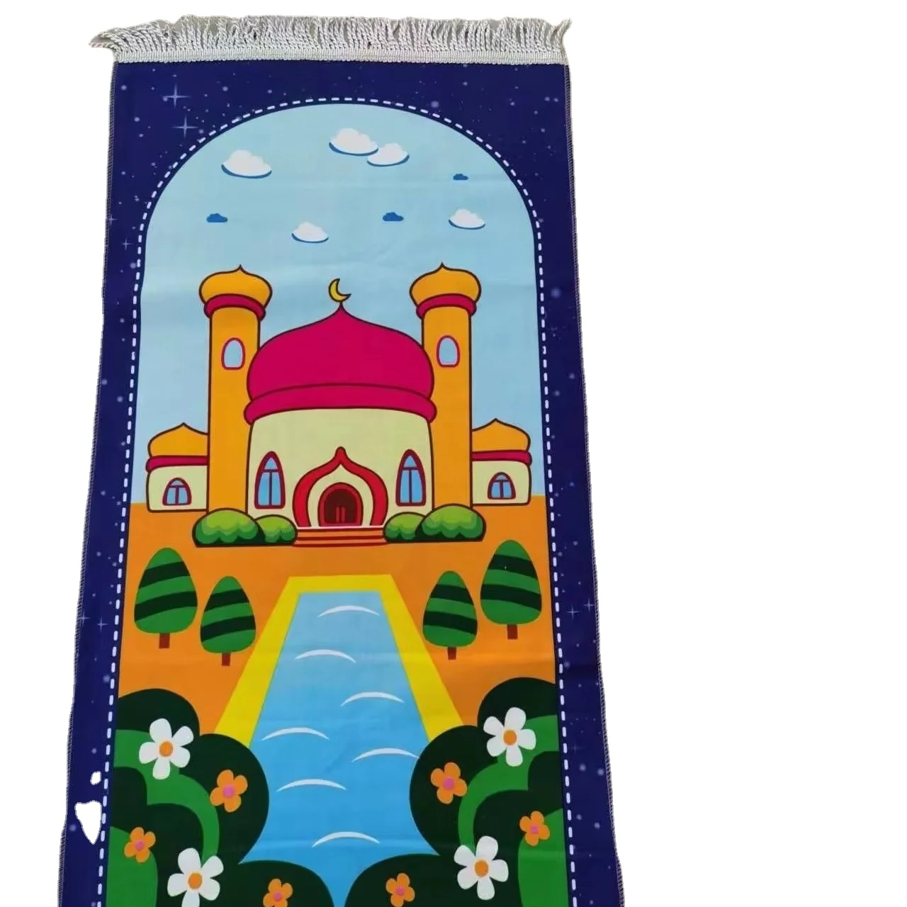 Исламский подарочный набор тасбих исламский Бесплатная доставка Мягкий Молитвенный Коврик Рамадан подарок молитвенный костюм коврик мусульманский детский молитвенный коврик