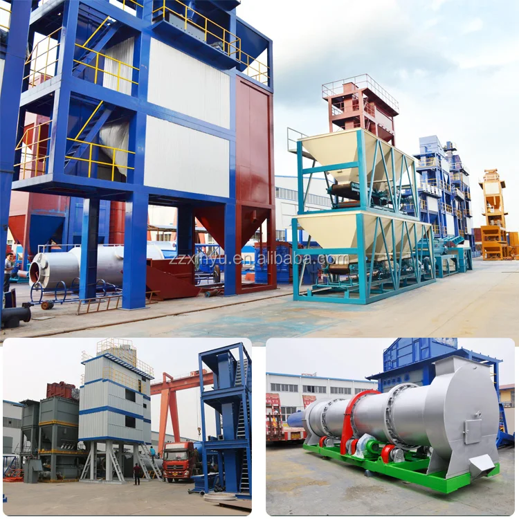 80 t/h Hot Mix Asphalt Batching Plant Asphalt Recycling Machine