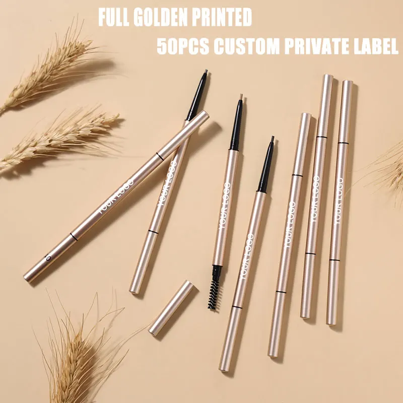Makeup Korea Waterproof  Creamy Eyebrow Pencil Gold  Private Label Eyebrow Definer  Pencil Vendor