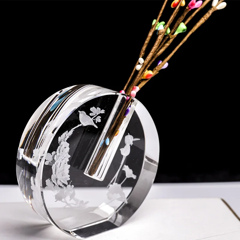 ADL Flower Vase Cylinder Vase Small Glass Tall Glass Ornaments For Home Decor Glass Wedding Giveaway Gifts Europe American Wall