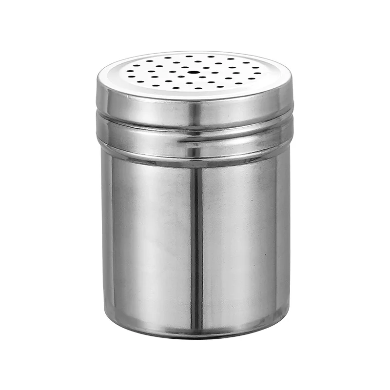 Stainless Steel Powdered Sugar Shaker Fine Mesh Cocoa Flour Coffee Sifter for Cinnamon Flour Salt Pepper
