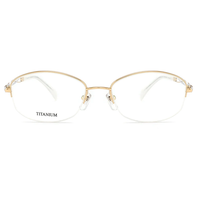 High End Uniquely Designed Women Colorful Titanium Eyewear Optical Frame