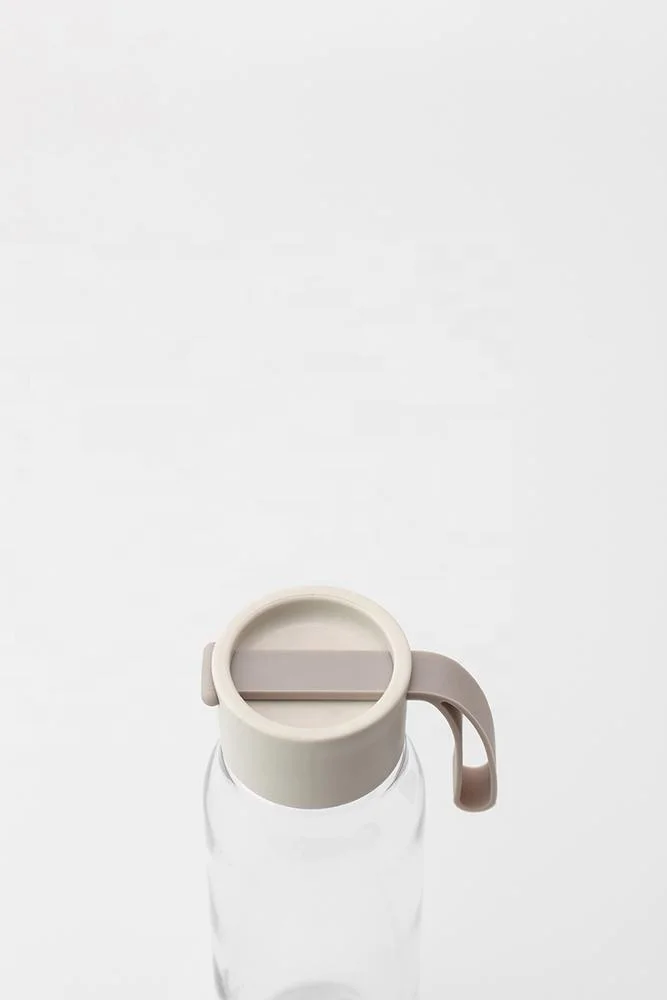 
BPA free PLASTIC FLASK BOTTLE with silicone strap, 550ml sport drinking water tritan bottle 