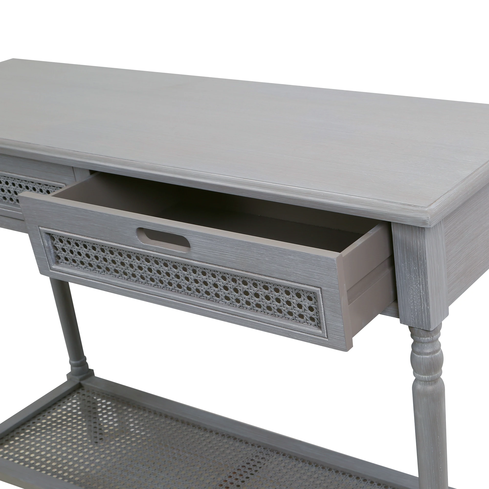 Европейский боковой столик в стиле ретро с выдвижным ящиком, нижняя книжная полка, консольный стол