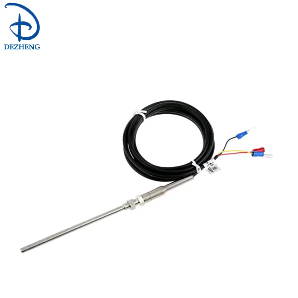 Dezheng Hot Sale 3 Wire Pt100 Screw Rtd Thermocouple Sensor