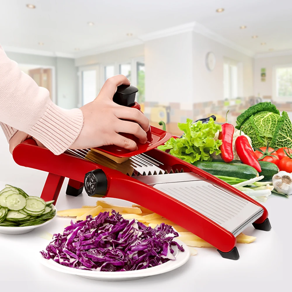 All-in-one Multifunctional Manual Vegetable Cutter Food Grater mandoline safe slice