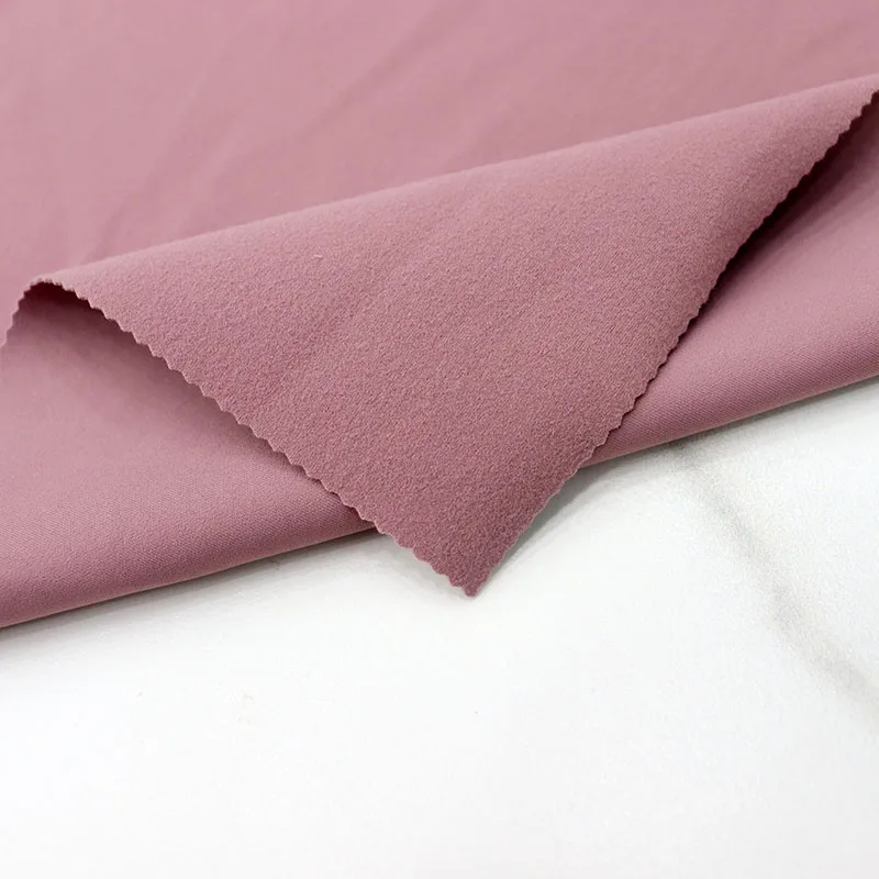 Interlock 310gsm 69%polyamide 31%elastane brushed lulu fabric for yoga