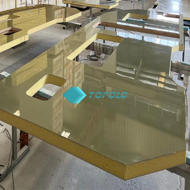 Camper or Motorhome panels of  XPS/PU foam core with good thermal insulation