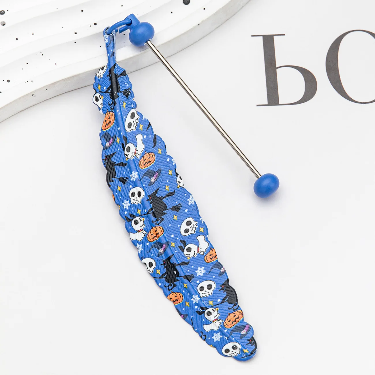 New products add bead Book Mark Metal Book Page mark Jewelry Pendant Charm Bookmark for Book Lover Reader