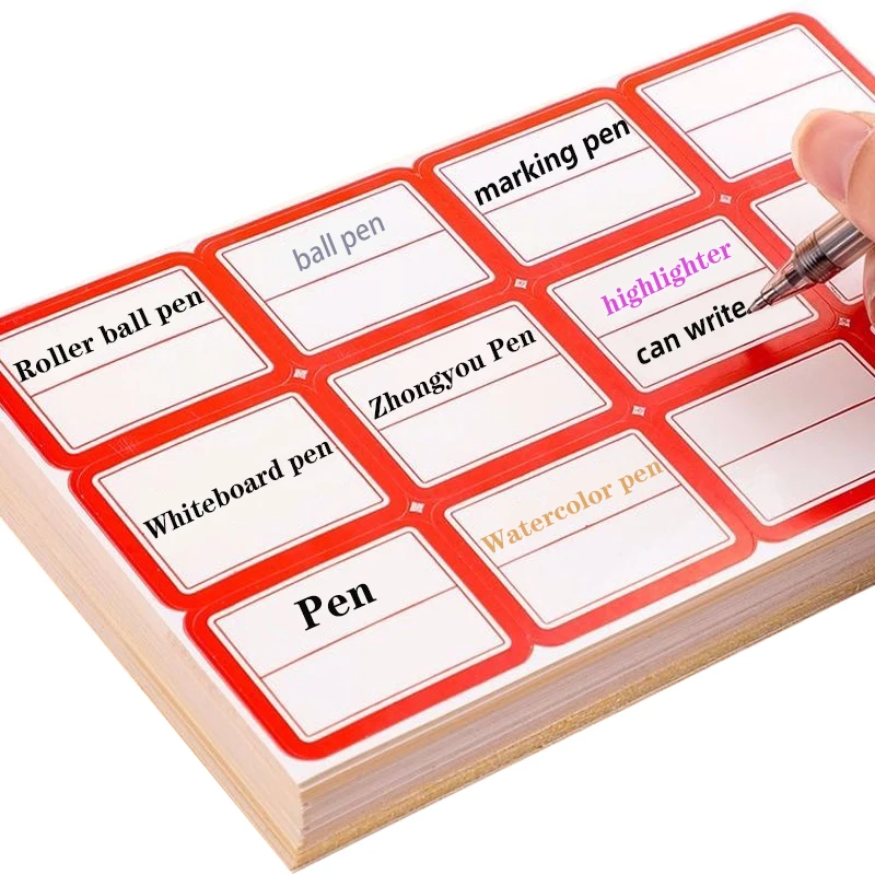 25*40mm 36pcs/sheet Price Tag sticker Self-adhesive Label DIY Written Goods Promotion Decals Blank Note Classification Decals