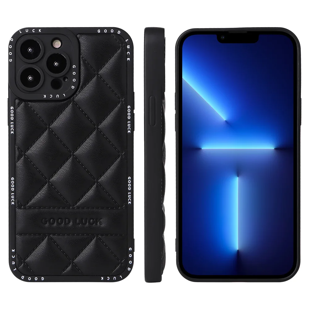 2023 New Style Fashion Puffe Phone Case For iPhone 14 Pro 13 12 11 Camera Logo Luxury Design TPU PC Case For iPhone 13 Pro Max