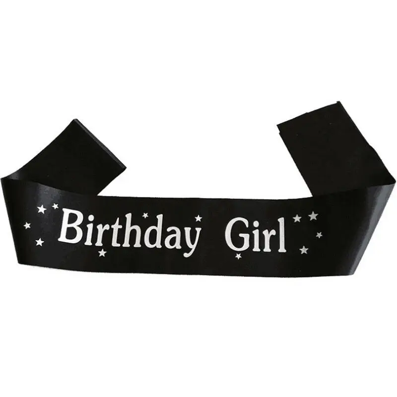 happy birthday Shoulder straps Birthday etiquette straps birthday Girl Five-pointed star style