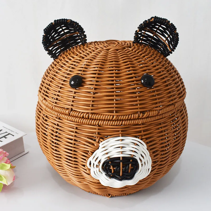 Корзина для хранения плетеная из ротанга