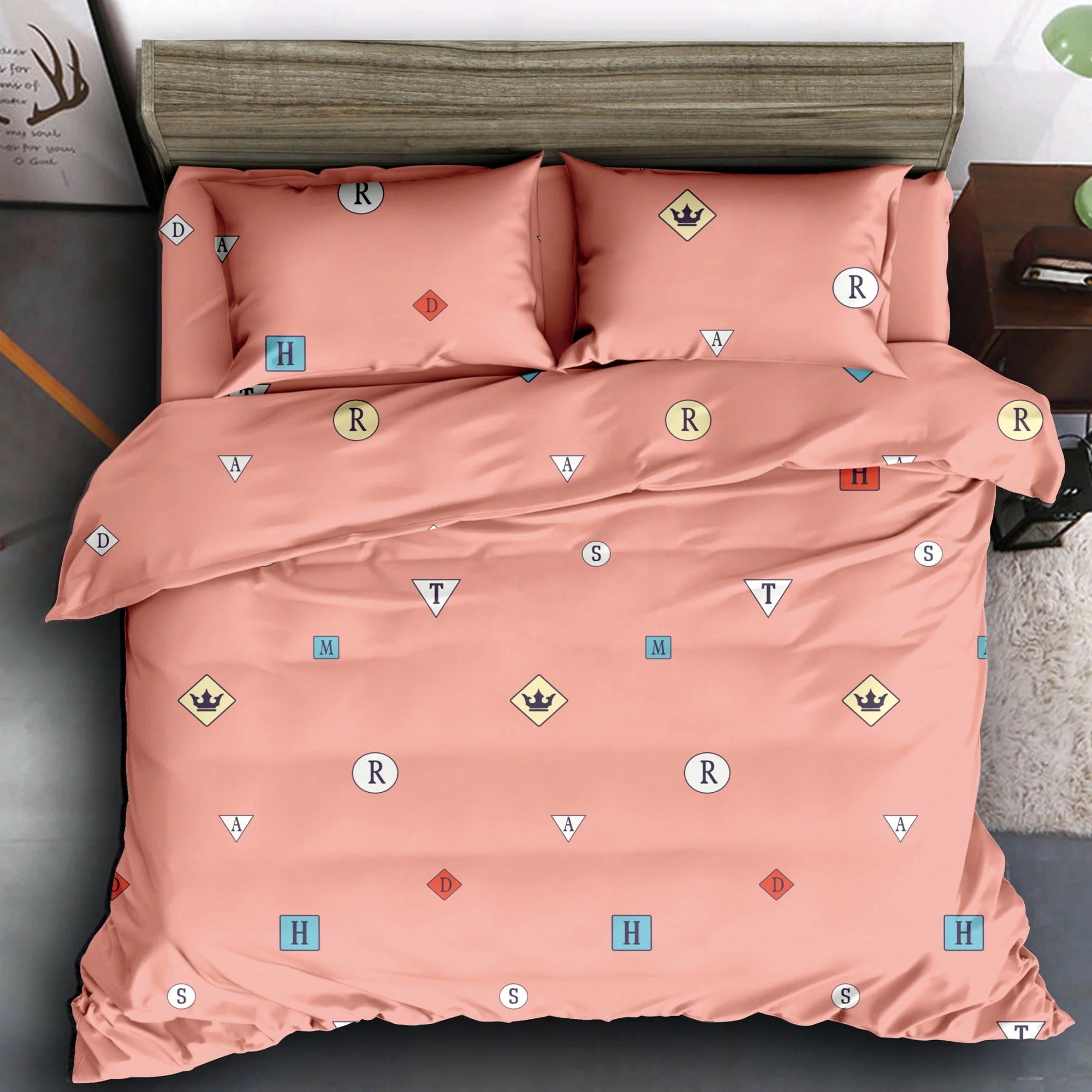 Super Supplier Pigment Printing Beautiful Flower Wholesale China Polyester 70GSM Printed Fabrics