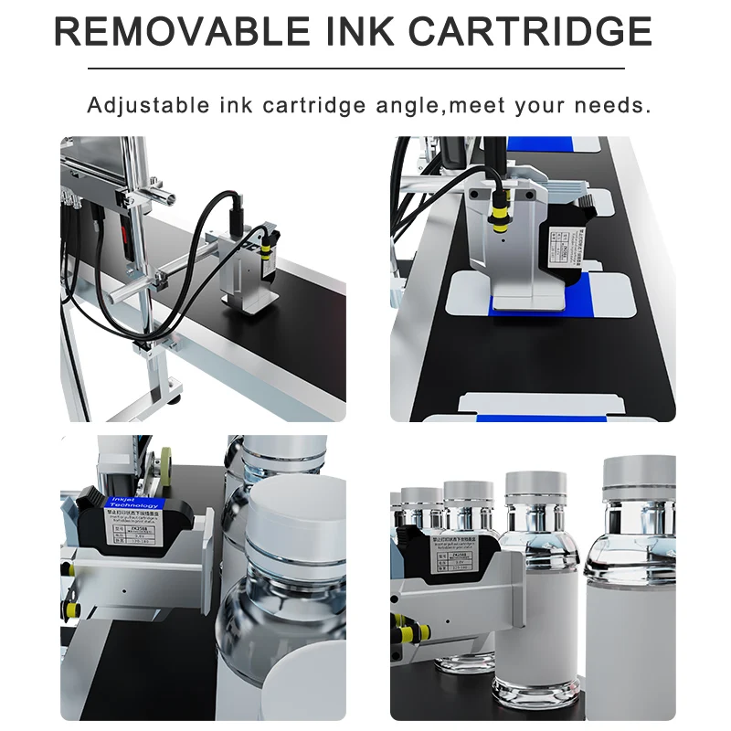 New Upgrade 7inch Touch Screen High Quality Online Metal Pvc Sheet Inkjet Printer Industrial Small Inkjet