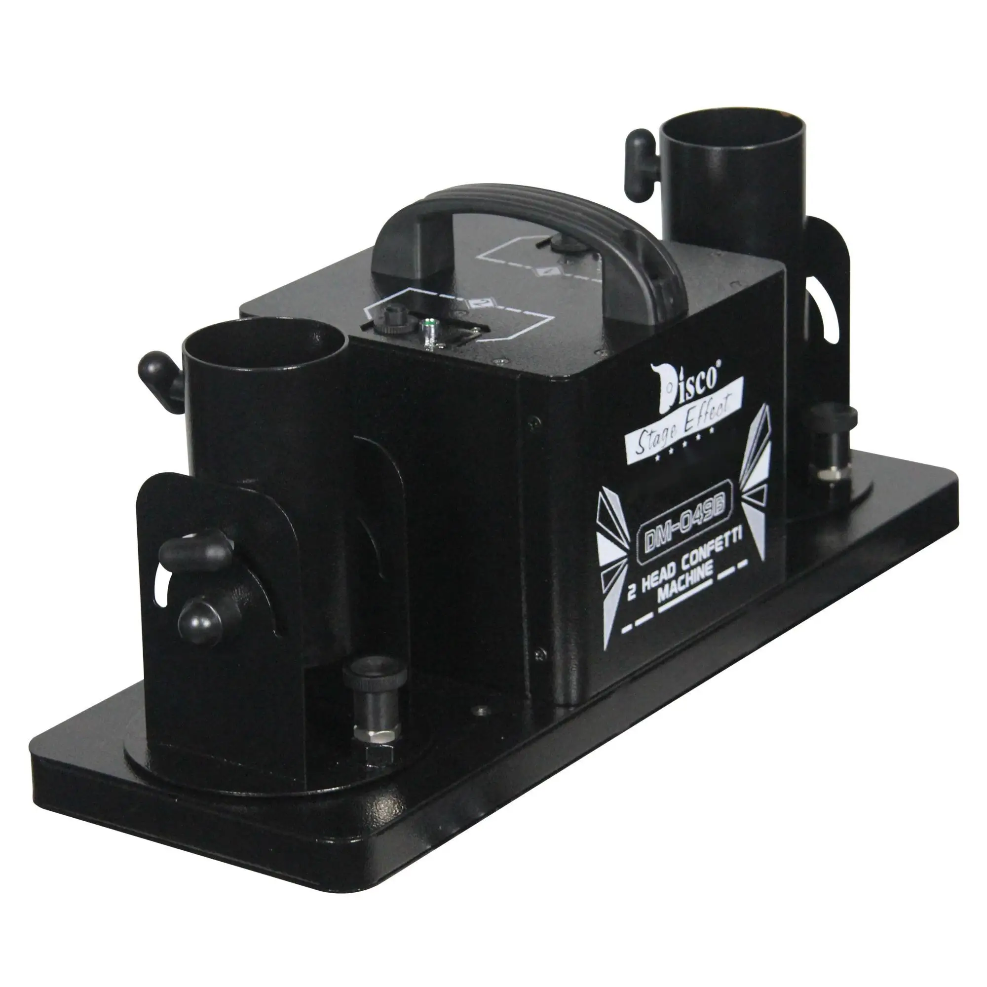 New double head dmx electric mini confetti cannon blaster launcher machine with wireless remote control