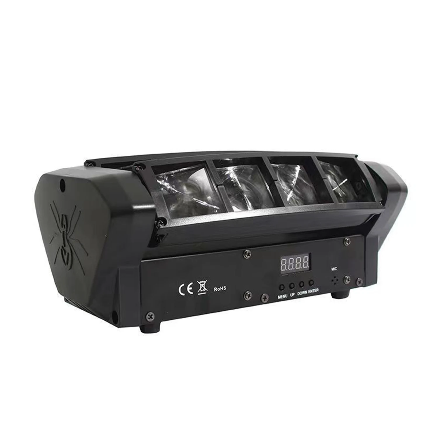 LED Mini 8 Eyed Spider Light Moving Head Stage Light for Concerts Nightclubs Corporate Events Festivals Weddings Fashion Shows