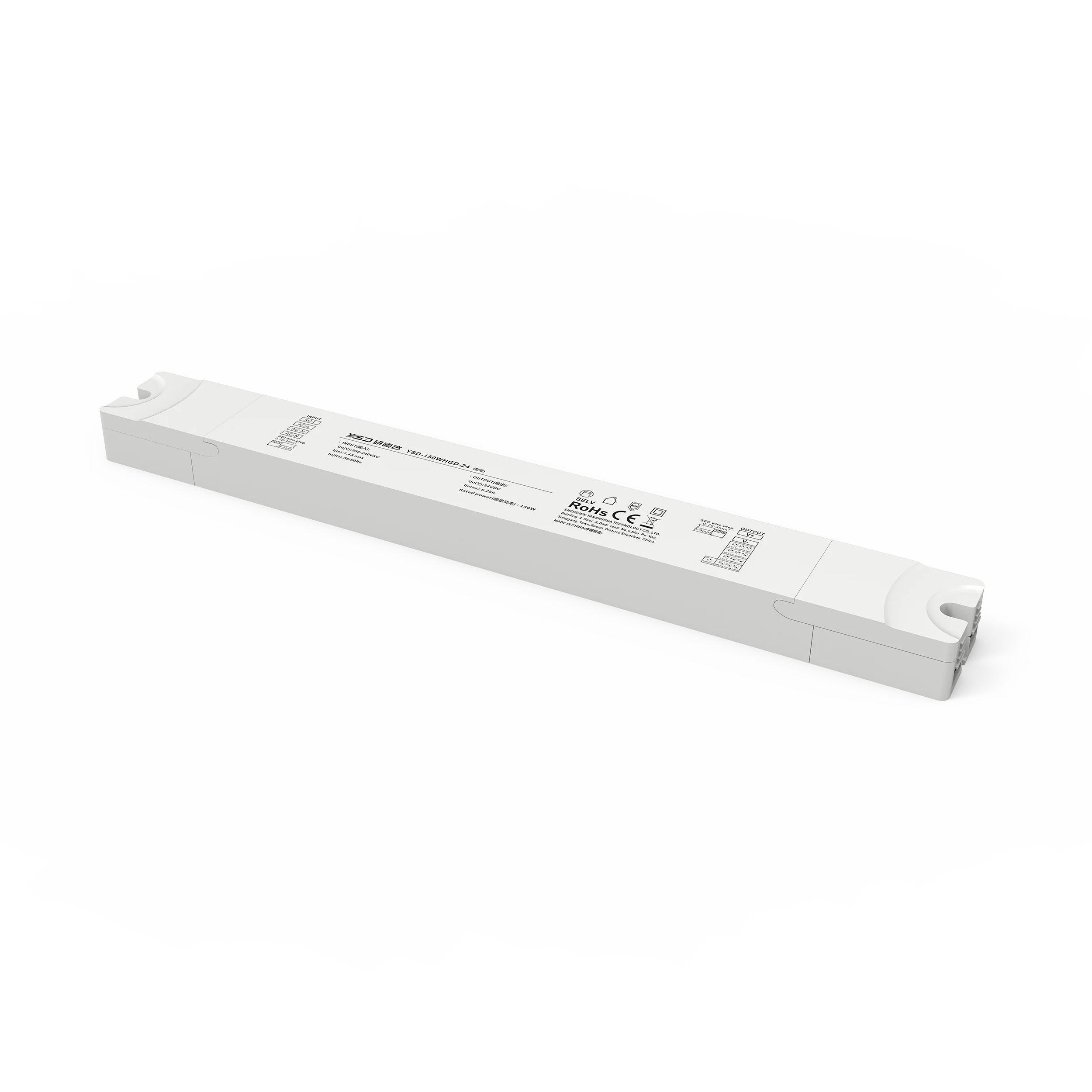 YSD Wholesale High Quality ROHS Led Power Supply Linear Size 220v Ac Dc Led Driver 12v 200w