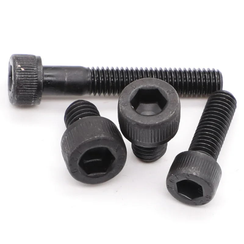 M5*6/8/10/12/14 black oxide hex head socket cap bolt black 12.9 Grade Bolts