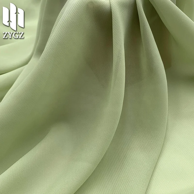 80gsm 100% Polyester 100D Chiffon Plain Georgette Woven Tulle Dress 120D Lining Lining Fabric