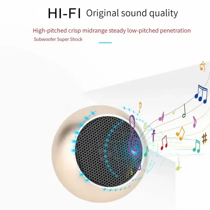 Best Seller Rechargeable Wireless Musiim Subwoofer Mini Promotional Speaker Portable Speaker