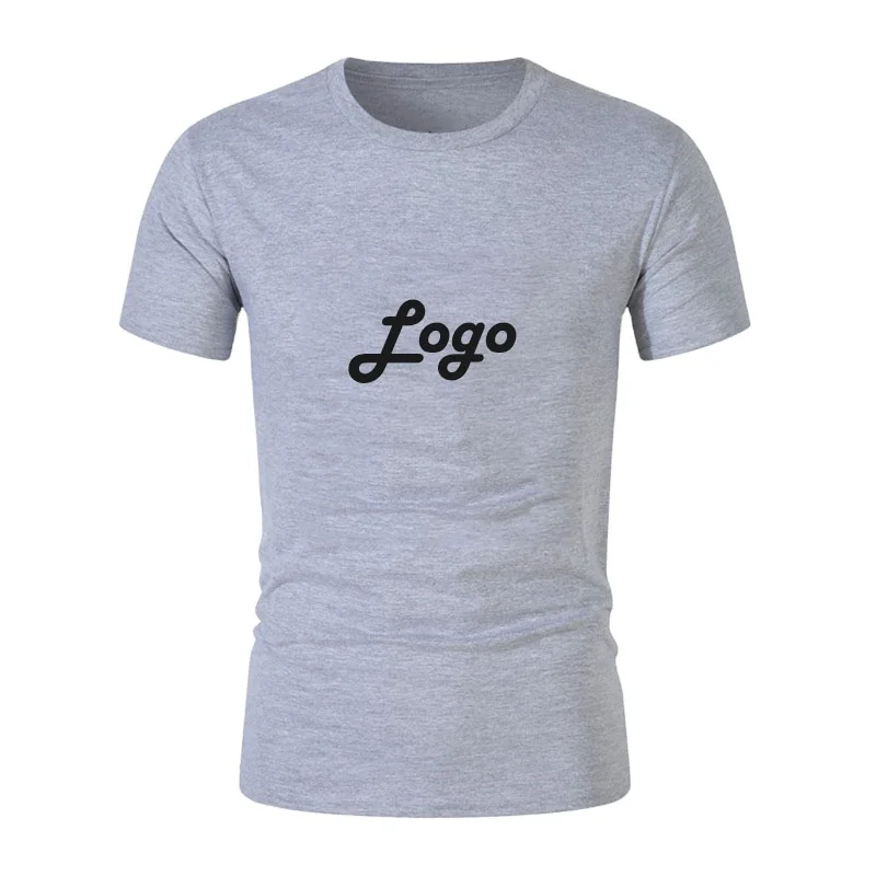 Mens slim fit high quality custom printed elastic sleeve cuff t shirt