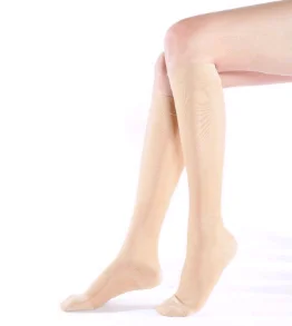 Varicose vein stocking knitted by germany MERZ knitting machine to avoid varicosity