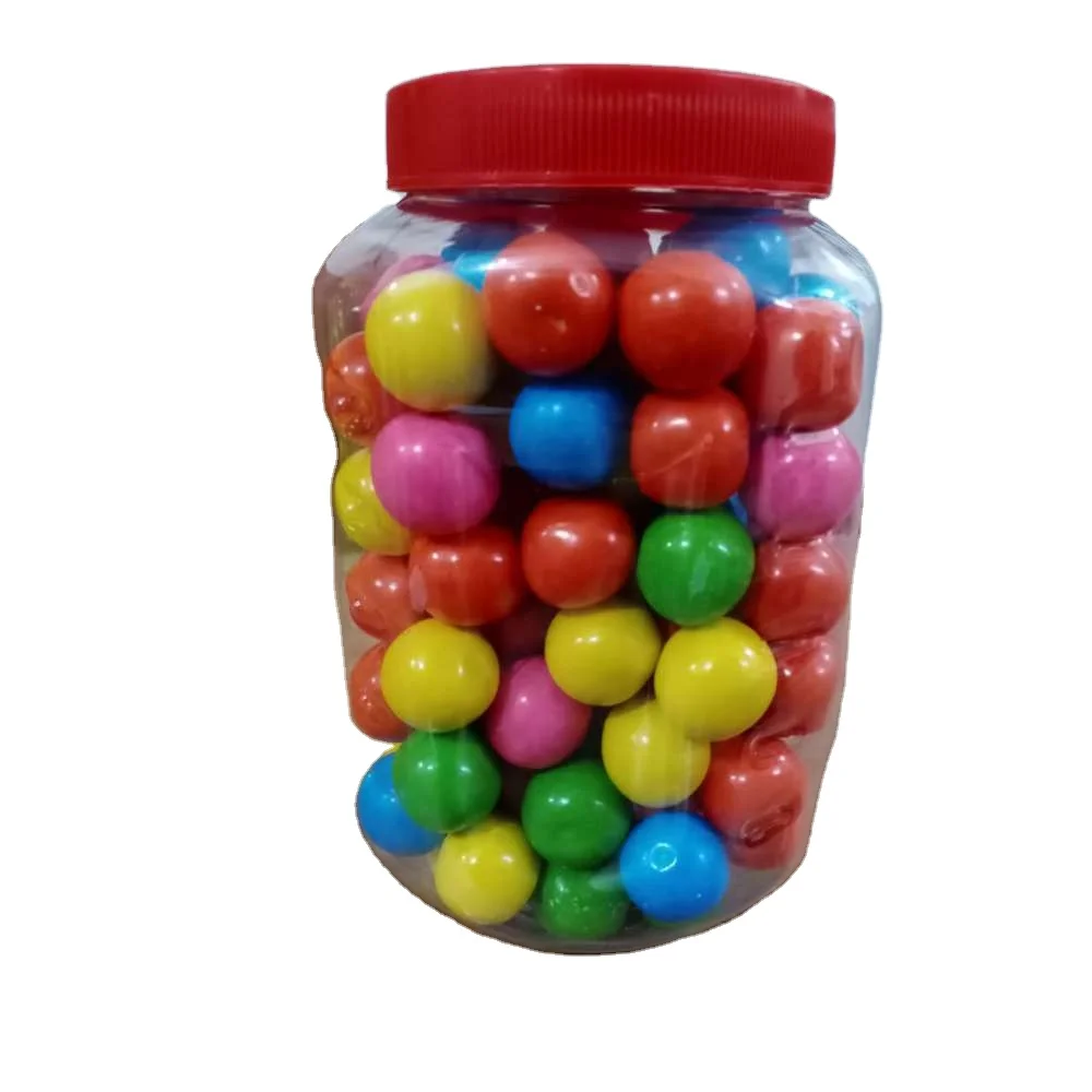 Boll Shaped Assorted Bubblegum Bubble Gum Fruit Flavor Gummy Candy,gum Manufacturer with Best Price Plastic Jar Top Level Round