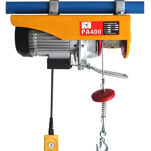 220V PA Mini Electric Wire Rope Hoist/Lifting Cable Pulley Winch 100kg-1000kg