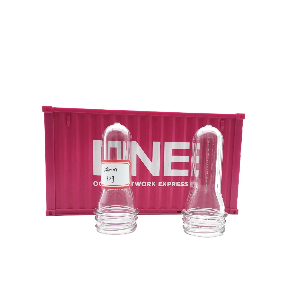 38mm 30g  clear color drinking water Bottles  PET plastic 500ml  bottle preform