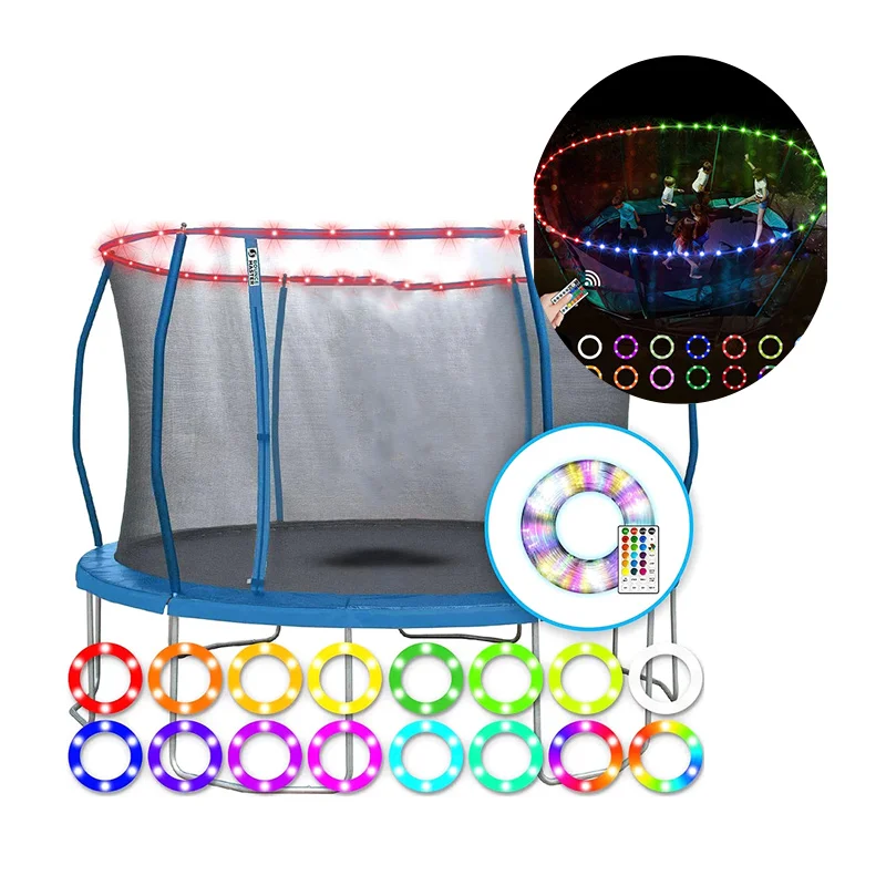 Remote Controlled Trampoline Lights Waterproof Decoration Trampoline Frame Lights For 5ft 12ft Trampoline
