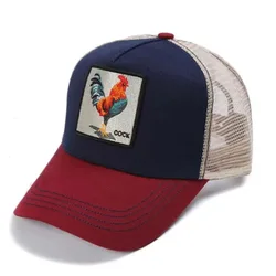 Fashion animal Embroidered Baseball Cap truck driver net goras hat style hat can be customized logo